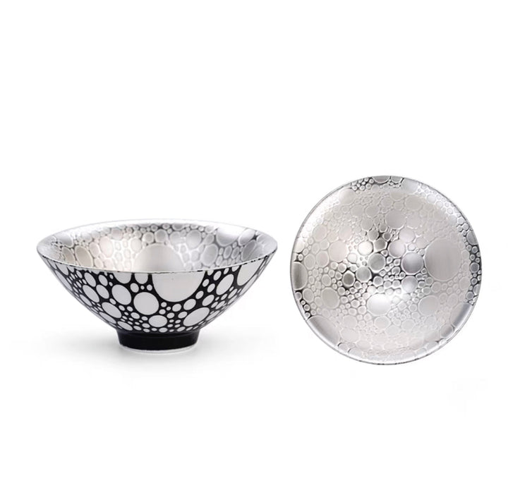 Pure Silver Plated Tea cup - Tea and Whisk