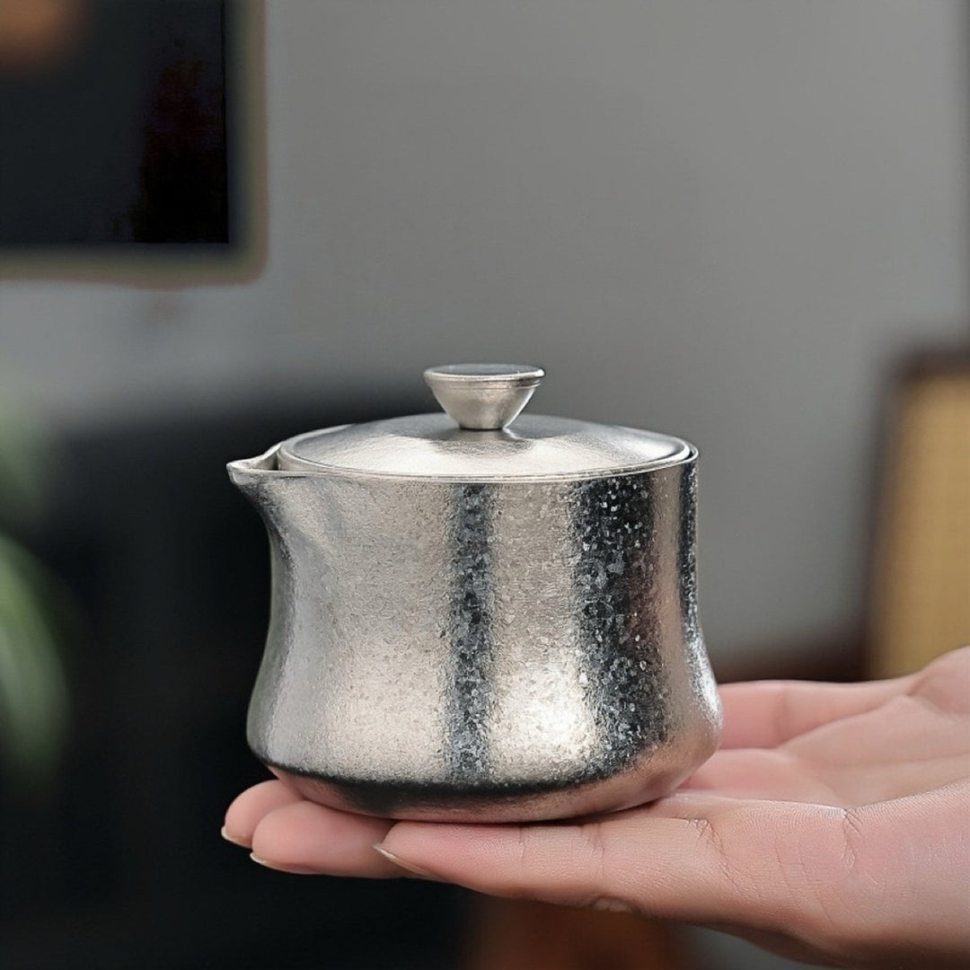 Quiet Path - Lifetime Double - wall Titanium Travel Tea Set - Tea and Whisk