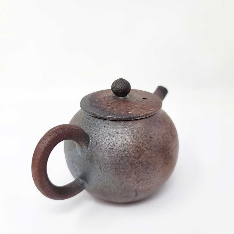 Rich Wood - fired Teapot - Tea and Whisk