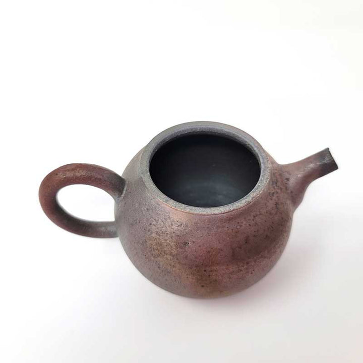 Rich Wood - fired Teapot - Tea and Whisk