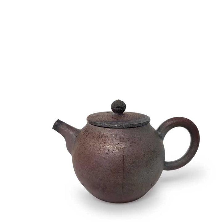 Rich Wood - fired Teapot - Tea and Whisk