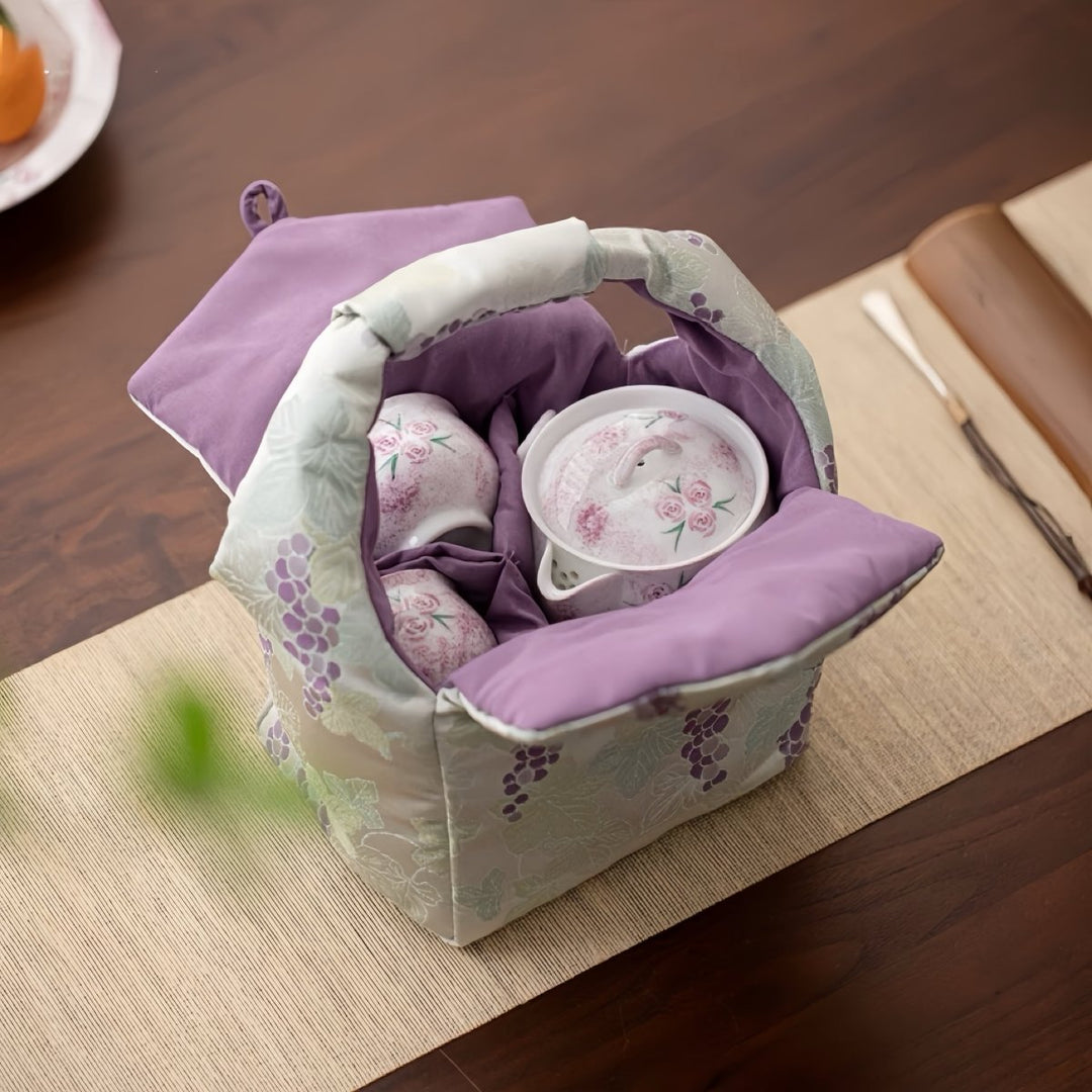 Rose Blossom Travel Tea Set - Tea and Whisk