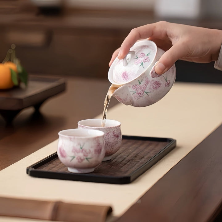 Rose Blossom Travel Tea Set - Tea and Whisk