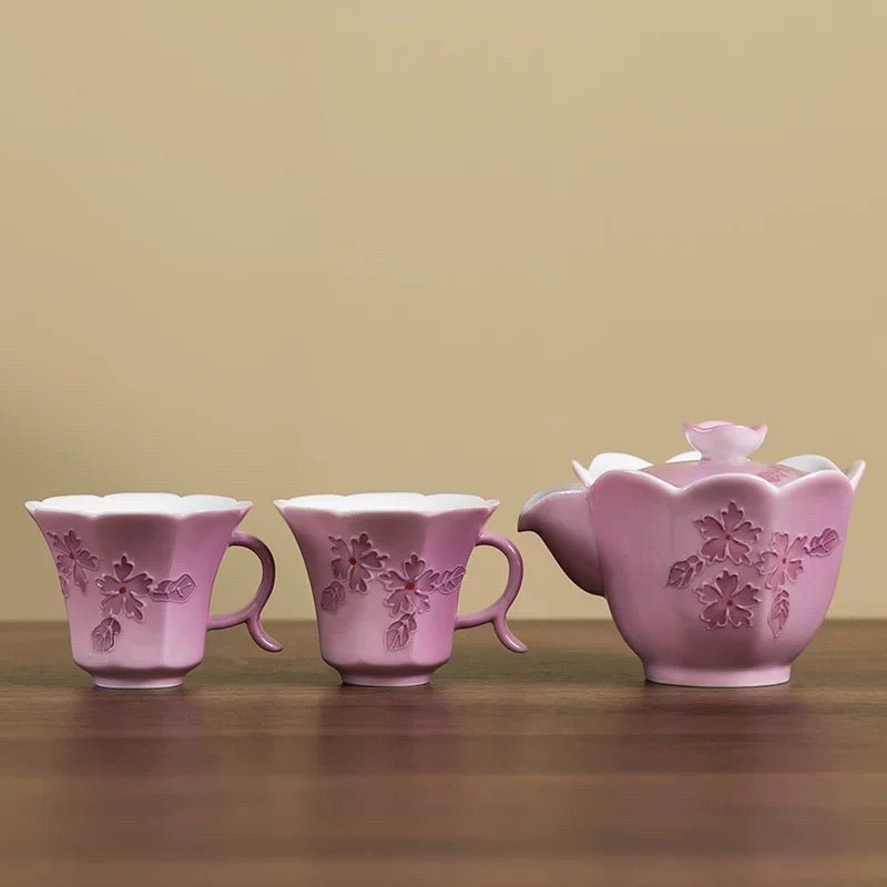 Rose Blossom Travel Tea Set - Tea and Whisk