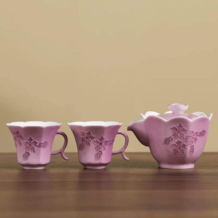 Rose Blossom Travel Tea Set - Tea and Whisk