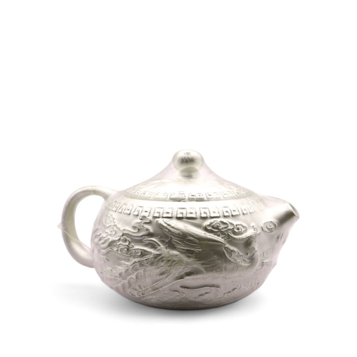 Royal Heritage Dragon Silver Tea Set - Tea and Whisk