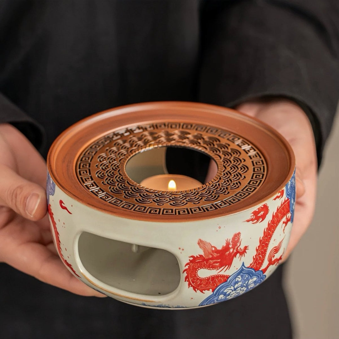 Ru Kiln Fire Dragon Tea Warmer - Tea and Whisk