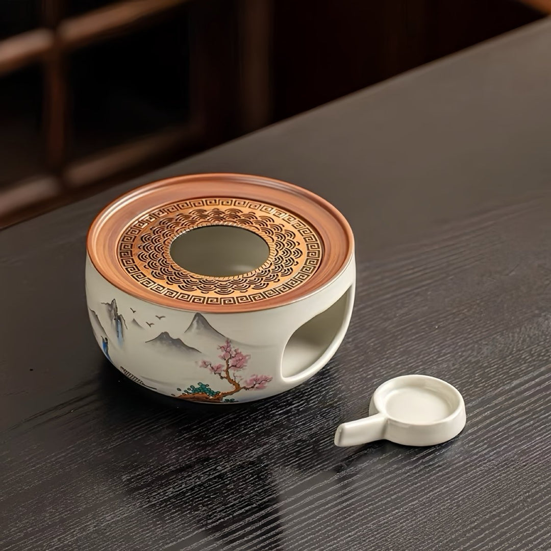 Ru Kiln Fire Dragon Tea Warmer - Tea and Whisk