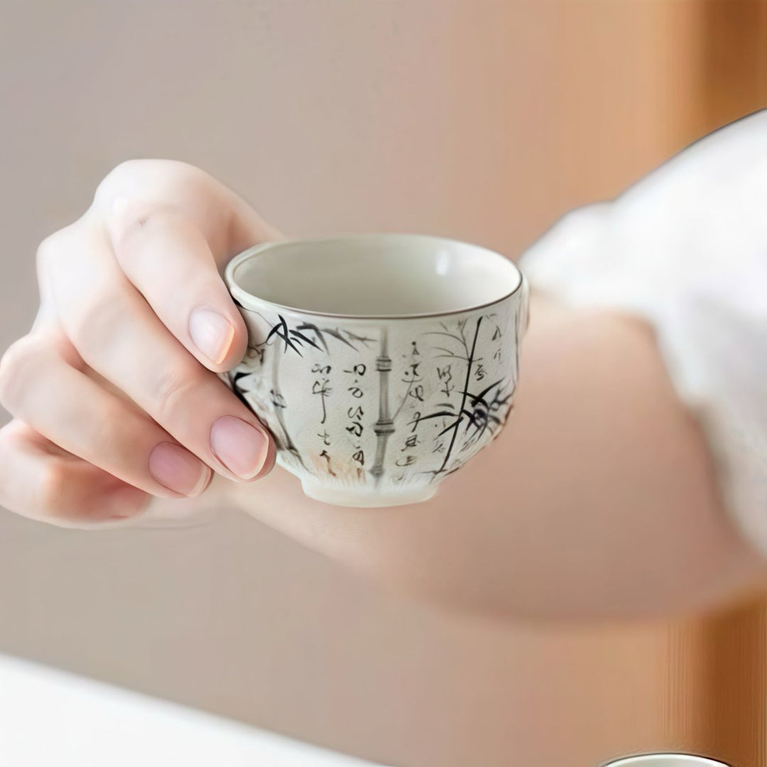 Ru Kiln Porcelain Premium Daily Gaiwan Collection - Tea and Whisk