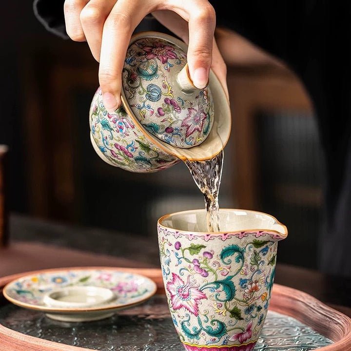 Ru Kiln Premium Porcelain Gaiwan Collection - Tea and Whisk