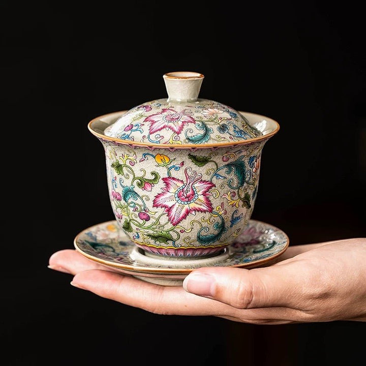 Ru Kiln Premium Porcelain Gaiwan Collection - Tea and Whisk