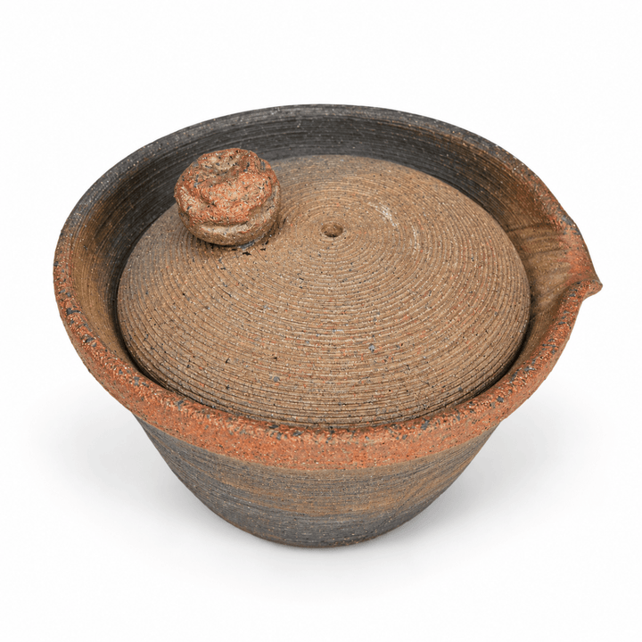 Rustic Ash - Japanese Handmade Shigaraki-yaki Hohin Teapot 155ml - Tea and Whisk