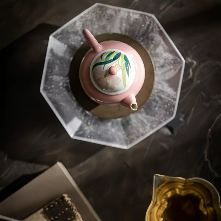 “Seasons in Bloom” Collection - Premium Porcelain Teapot - Tea and Whisk