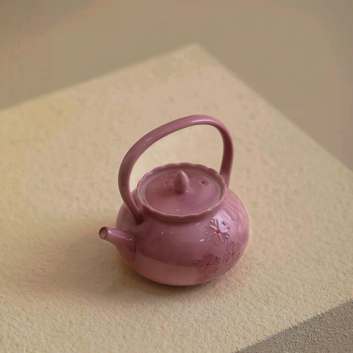 “Seasons in Bloom” Collection - Premium Porcelain Teapot - Tea and Whisk