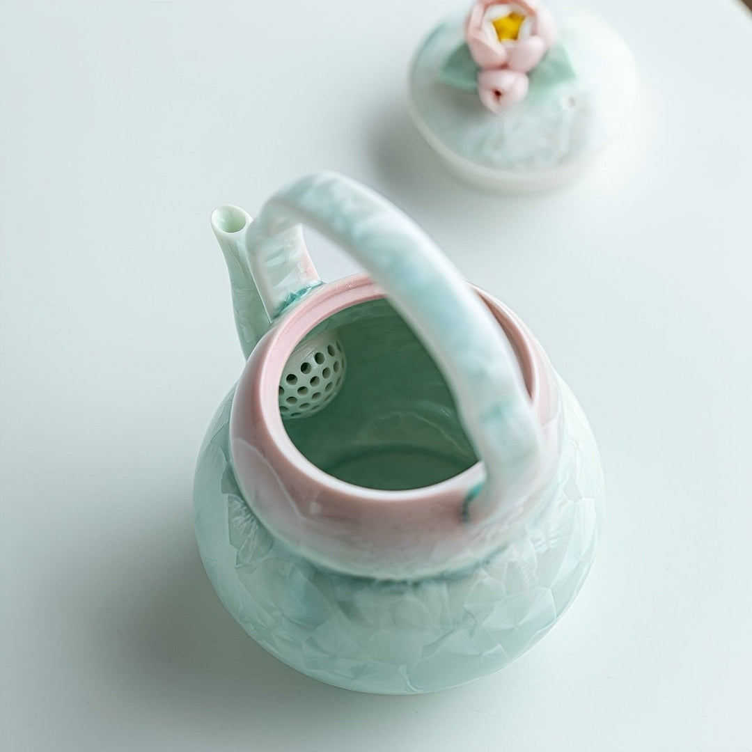 Seasons in Bloom -Premium Porcelain Daily Teapot - Tea and Whisk