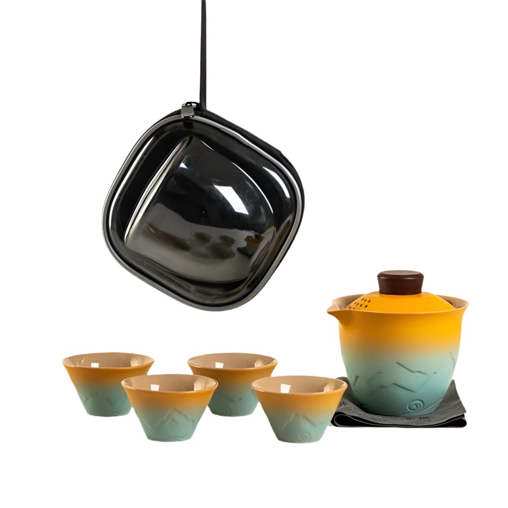 Shanhe Horizon Gongfu Travel Tea Set - Tea and Whisk