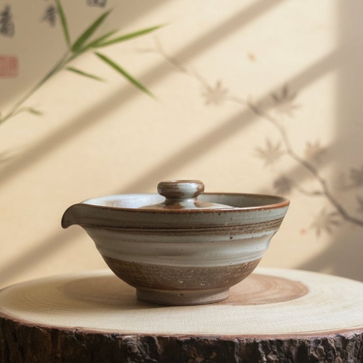 Shiga Japanese Master Handmade Shiboridashi Hobin - Tea and Whisk