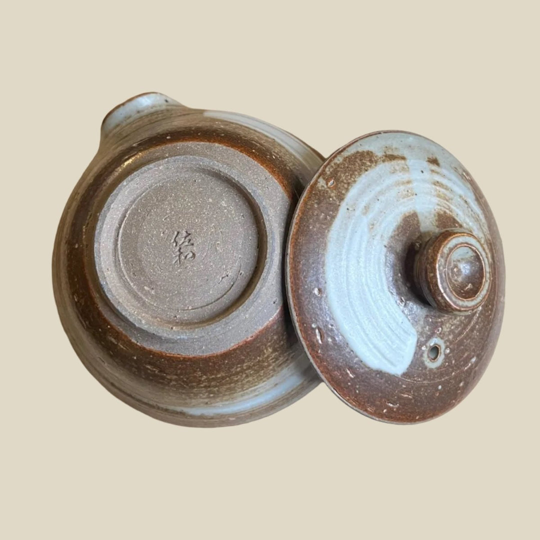Shiga Japanese Master Handmade Shiboridashi Hobin - Tea and Whisk
