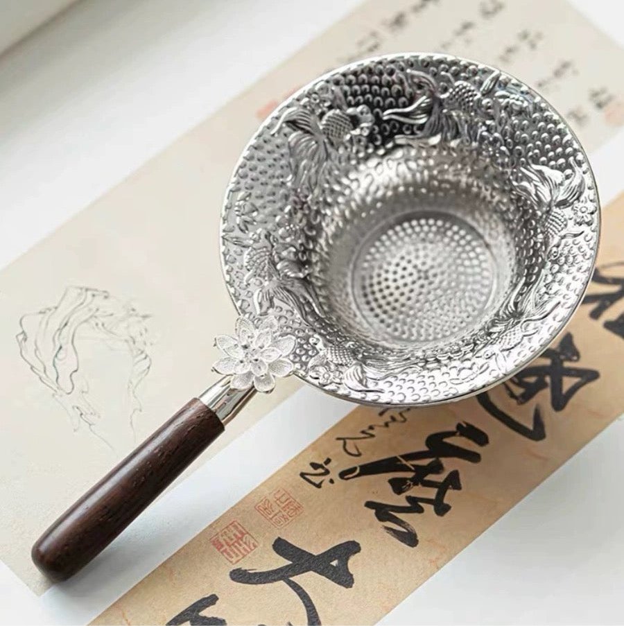 Silver Tin Tea Strainer - Tea and Whisk