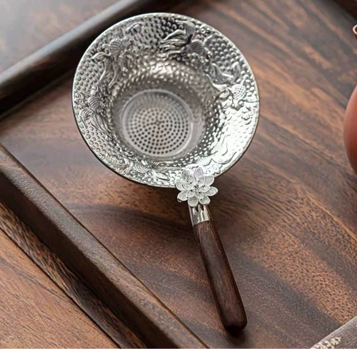 Silver Tin Tea Strainer - Tea and Whisk