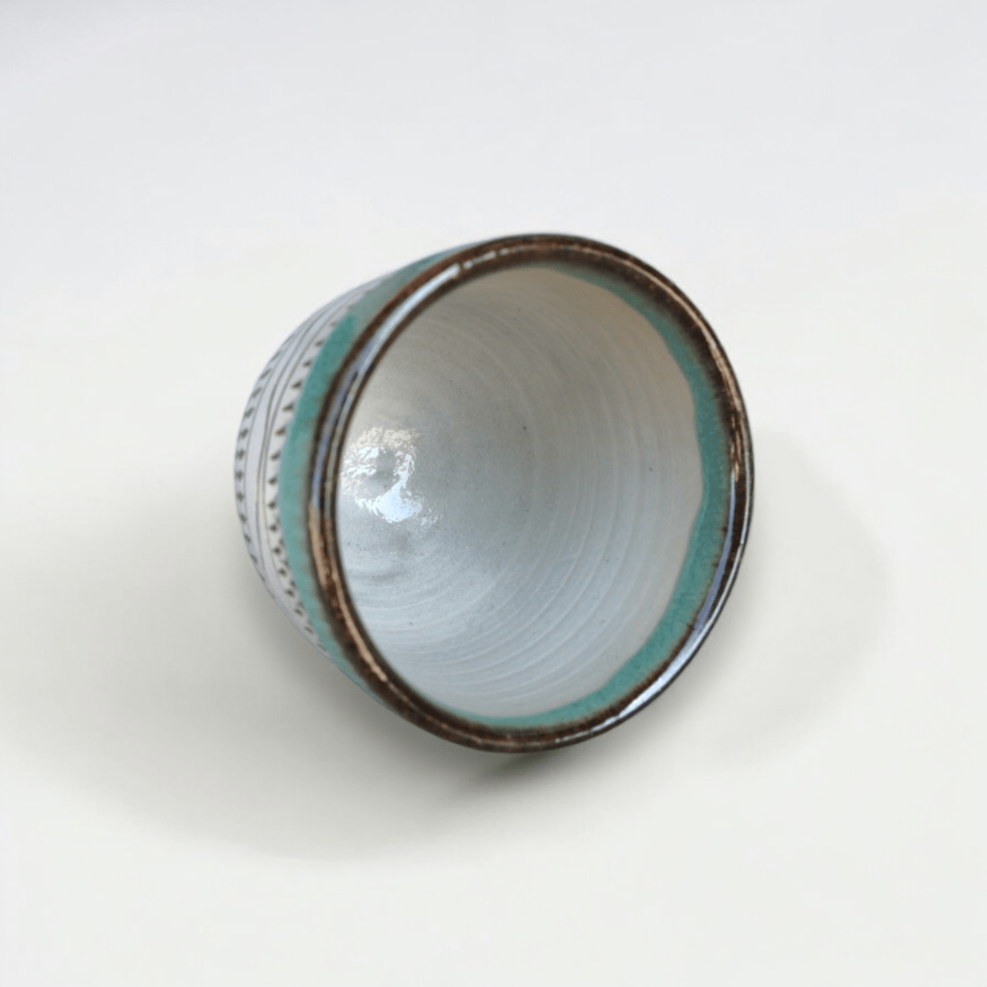 Small Blue Tobi - Ganna Teacup - Tea and Whisk