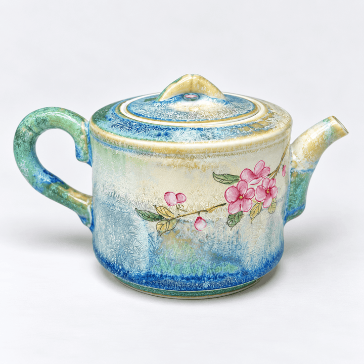 Spring Frost Blossom -Handcrafted Jingdezhen Teapot 150ml - Tea and Whisk