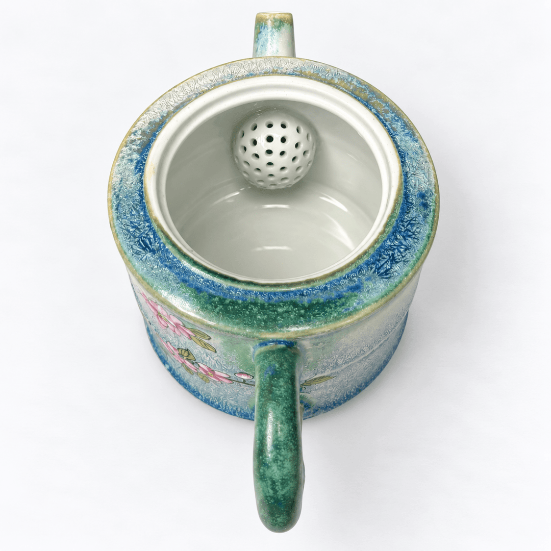Spring Frost Blossom -Handcrafted Jingdezhen Teapot 150ml - Tea and Whisk