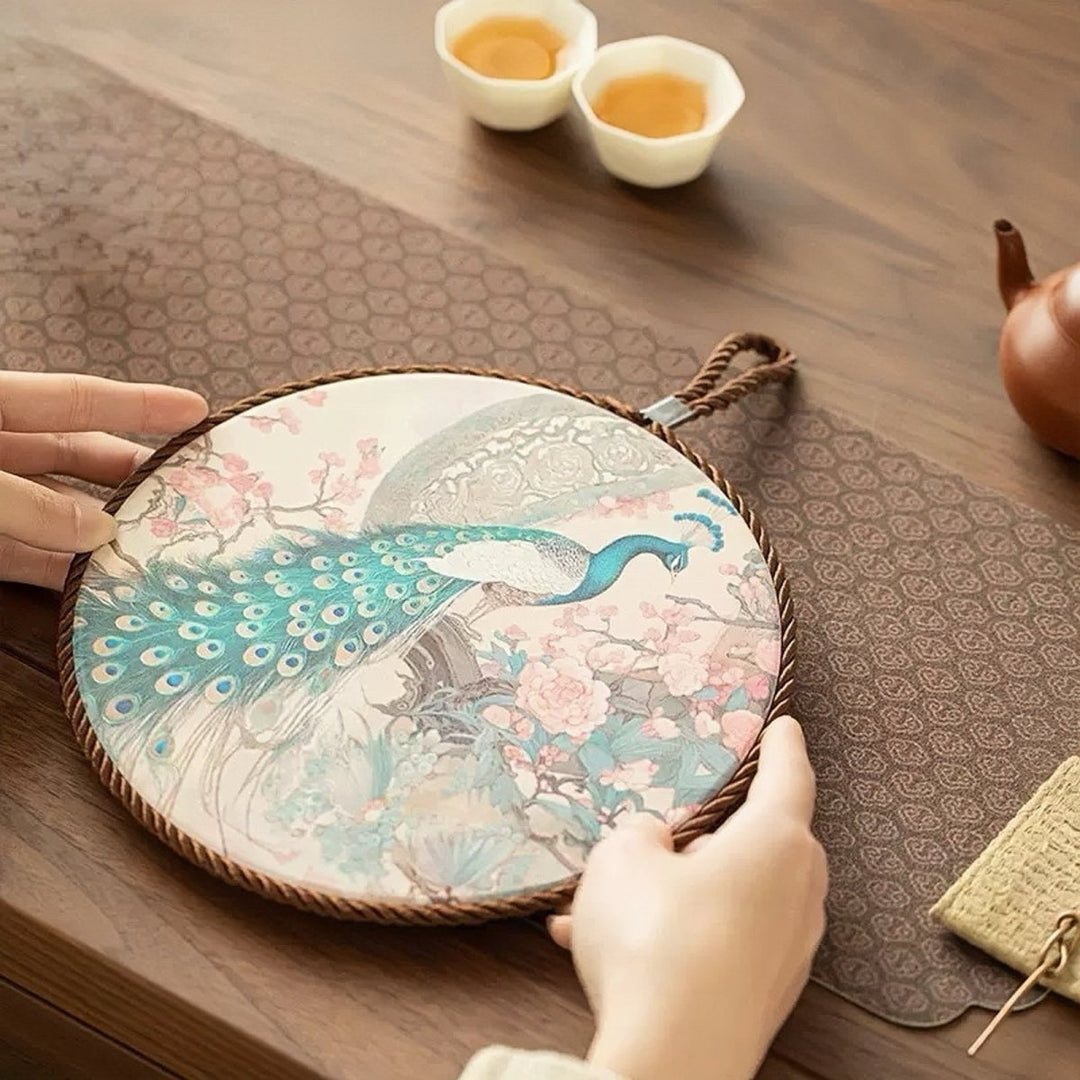 Spring Garden - Quick Drying Clay Tea Tray - Tea and Whisk