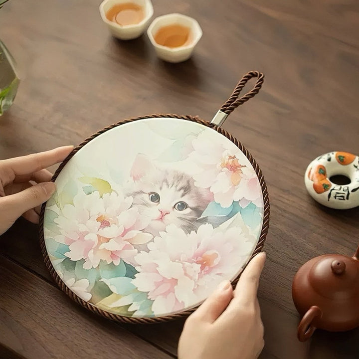 Spring Garden - Quick Drying Clay Tea Tray - Tea and Whisk