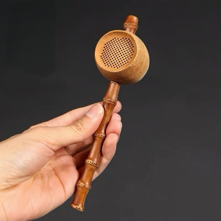 Superfine Gongfu Tea Strainer with Bamboo Handle (Not For Matcha) - Tea and Whisk