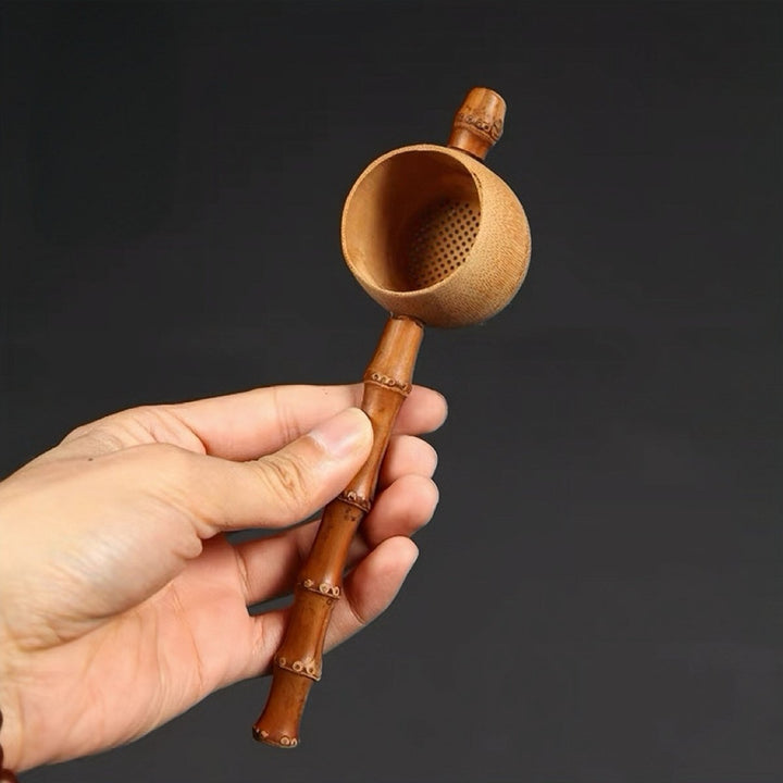 Superfine Gongfu Tea Strainer with Bamboo Handle (Not For Matcha) - Tea and Whisk