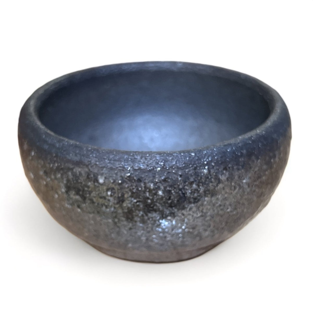 Taiwanese Handmade Wood - Fired Ceramic Teacup - Cosmic Slate - Tea and Whisk