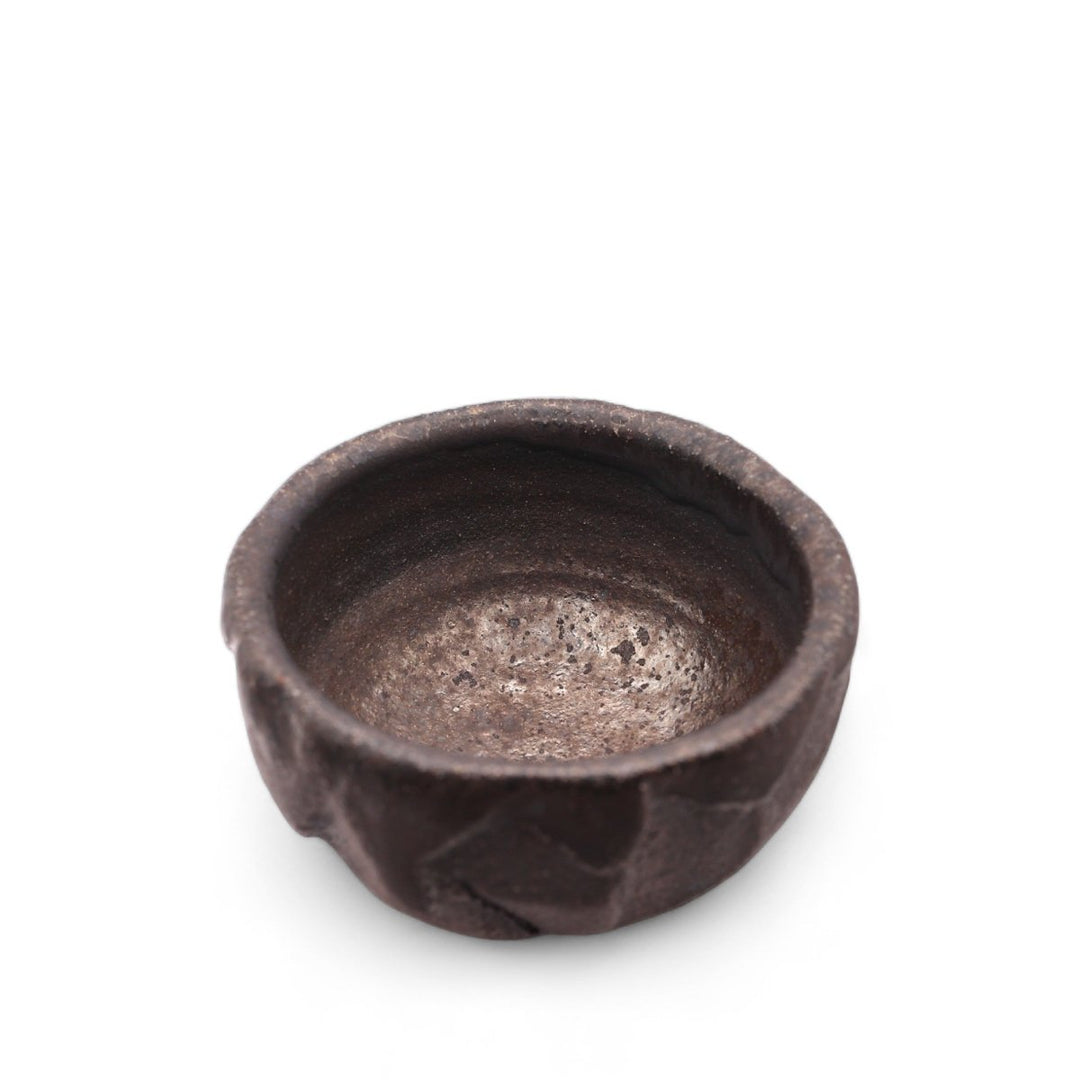 Taiwanese Handmade Wood - Fired Ceramic Teacup - Lava Shadow - Tea and Whisk