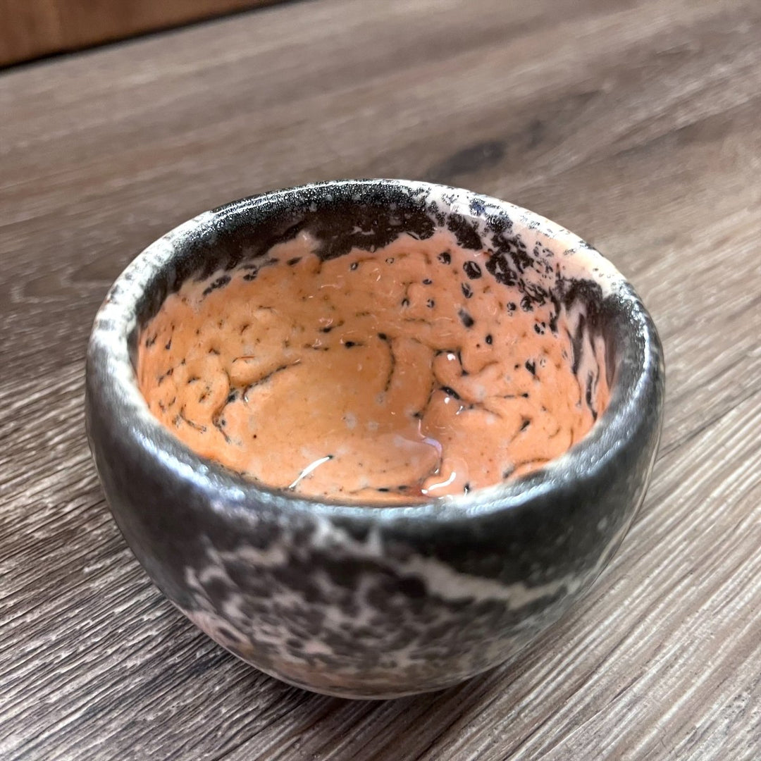 Taiwanese Handmade Wood - Fired Ceramic Teacup - Rocky Shore - Tea and Whisk