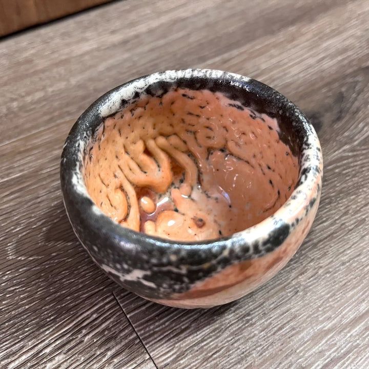 Taiwanese Handmade Wood - Fired Ceramic Teacup - Rocky Shore - Tea and Whisk