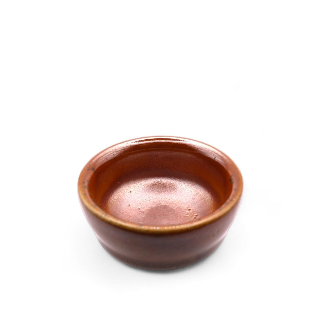 Taiwanese Handmade Wood - Fired Teacup - Burnt Sienna - Tea and Whisk