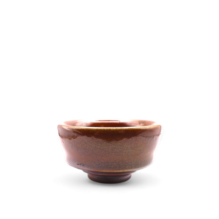 Taiwanese Handmade Wood - Fired Teacup - Burnt Sienna - Tea and Whisk