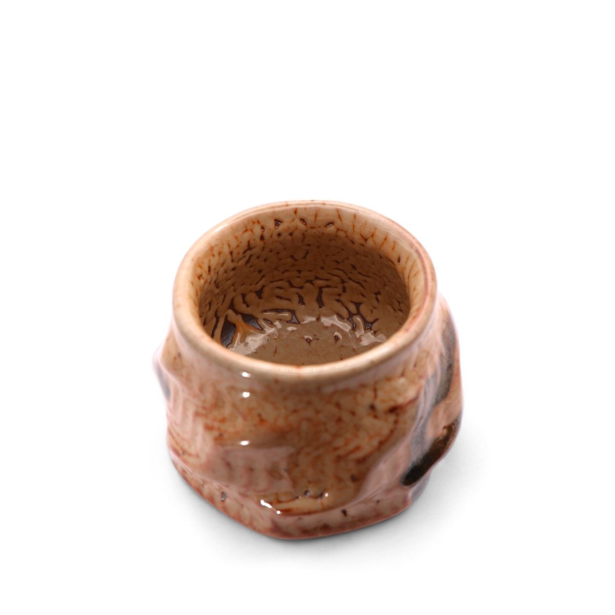 Taiwanese Handmade Wood - Fired Teacup - Coral Dune - Tea and Whisk