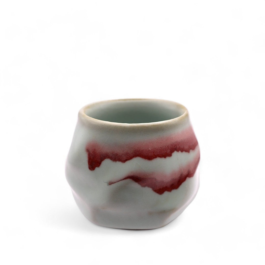 Taiwanese Handmade Wood - Fired Teacup - Crimson Wave - Tea and Whisk