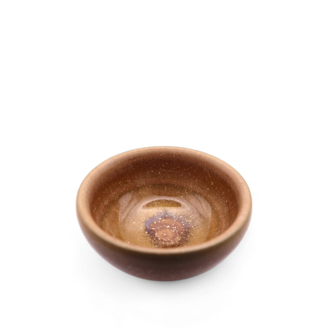 Taiwanese Handmade Wood - Fired Teacup - Sunset Glow - Tea and Whisk