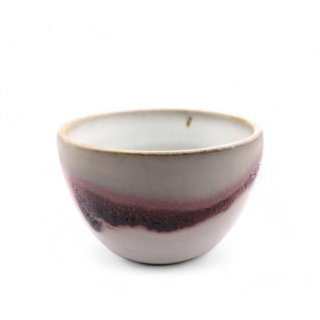 Taiwanese Handmade Wood - Fired Teacup - Twilight Blush - Tea and Whisk