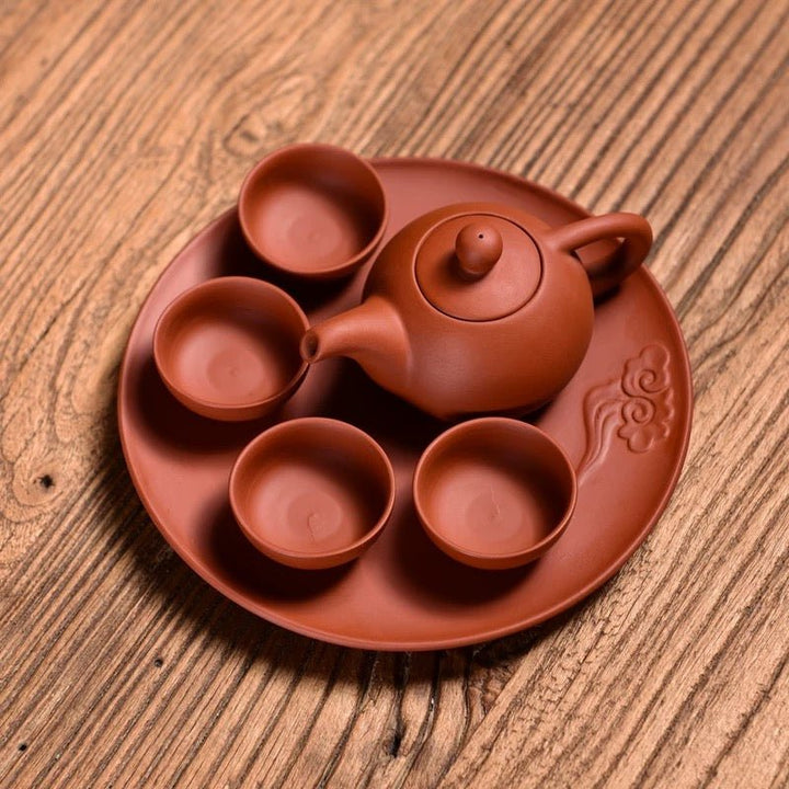 Tea Pet - Mini Red Clay Tea Set for Fun - Tea and Whisk