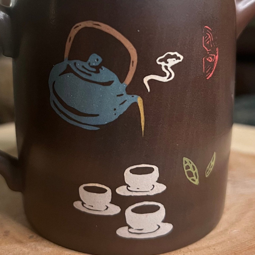 Tea Story - Jianshui Master Handcrafted Teapot - Tea and Whisk