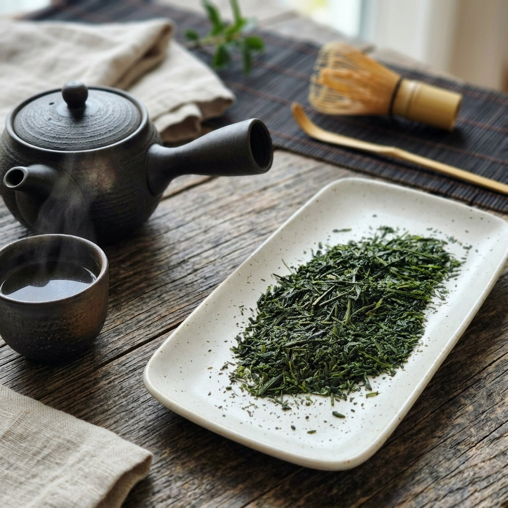 Tea on Japanese tea table ceremony style