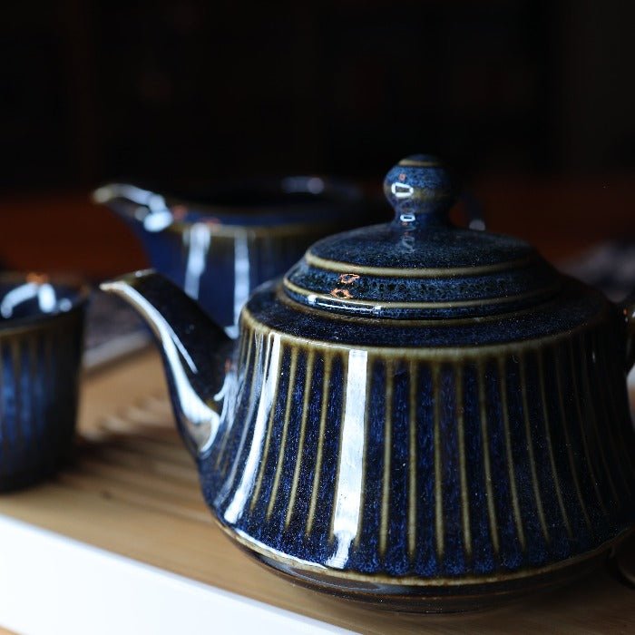 The Celestial Blue Gongfu Tea Experience Set - Tea and Whisk