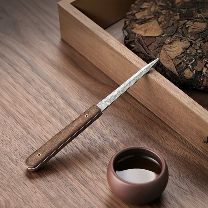 Titanium Puerh/White Tea Cake Knife - Tea and Whisk