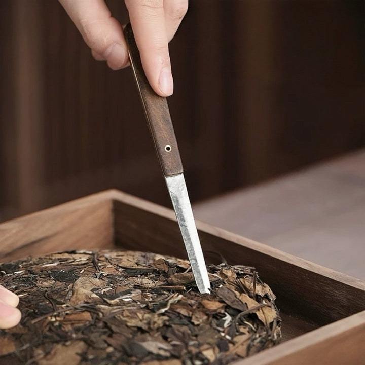 Titanium Puerh/White Tea Cake Knife - Tea and Whisk