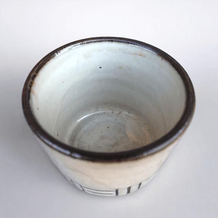 Toho Village Hand - Carved Teacup - Tea and Whisk