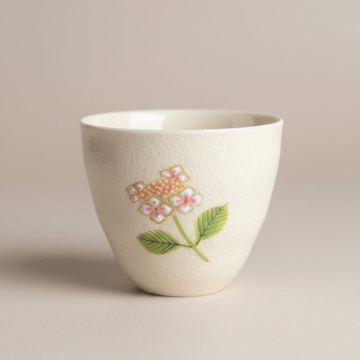 Tohomura Handpainted Japanese Kyusu Teapot - Hanagokoro Collection - Tea and Whisk