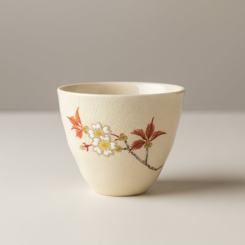 Tohomura Handpainted Japanese Kyusu Teapot - Hanagokoro Collection - Tea and Whisk